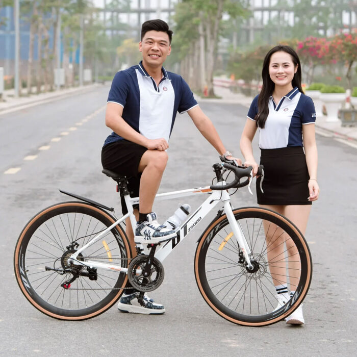 Xe đạp đua khung nhôm siêu nhẹ DTZ 5000 - Shimano 14 tốc độ - Ảnh 1