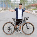 Xe đạp đua khung nhôm siêu nhẹ DTZ 5000 - Shimano 14 tốc độ - Ảnh 9